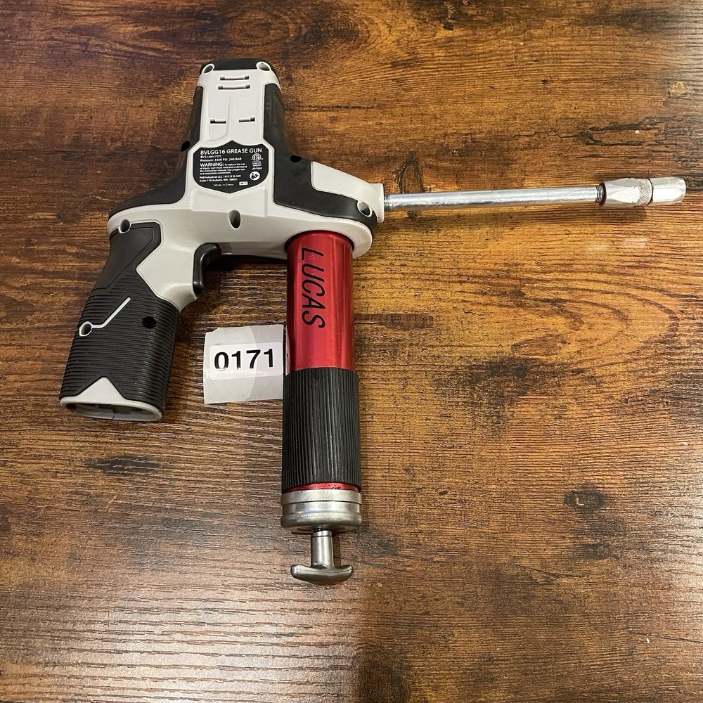 ✅ Lucas 8VLGG16 Cordless Automatic Grease Gun #️⃣0171
